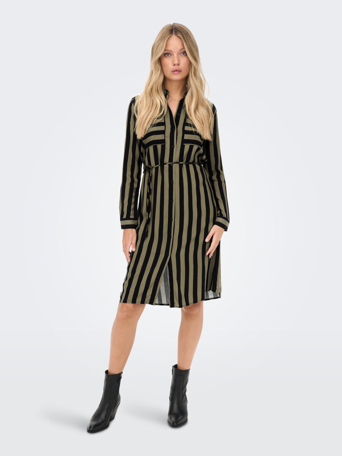 mini striped Shirt dress