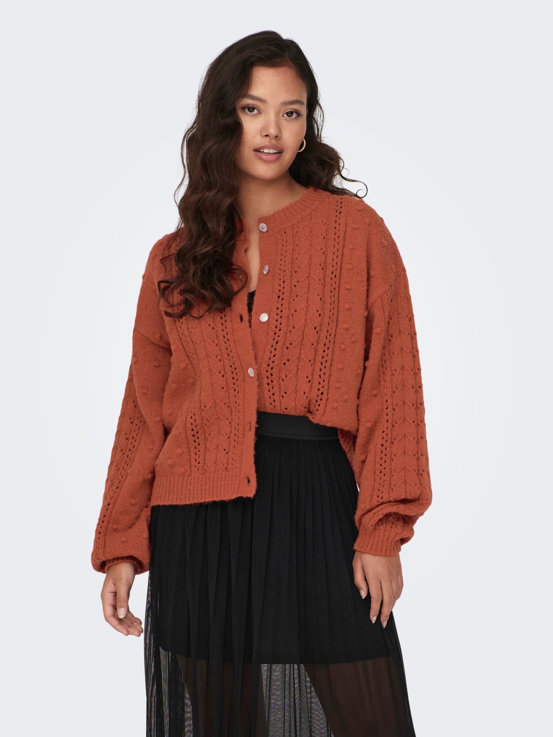 O-neck cardigan
