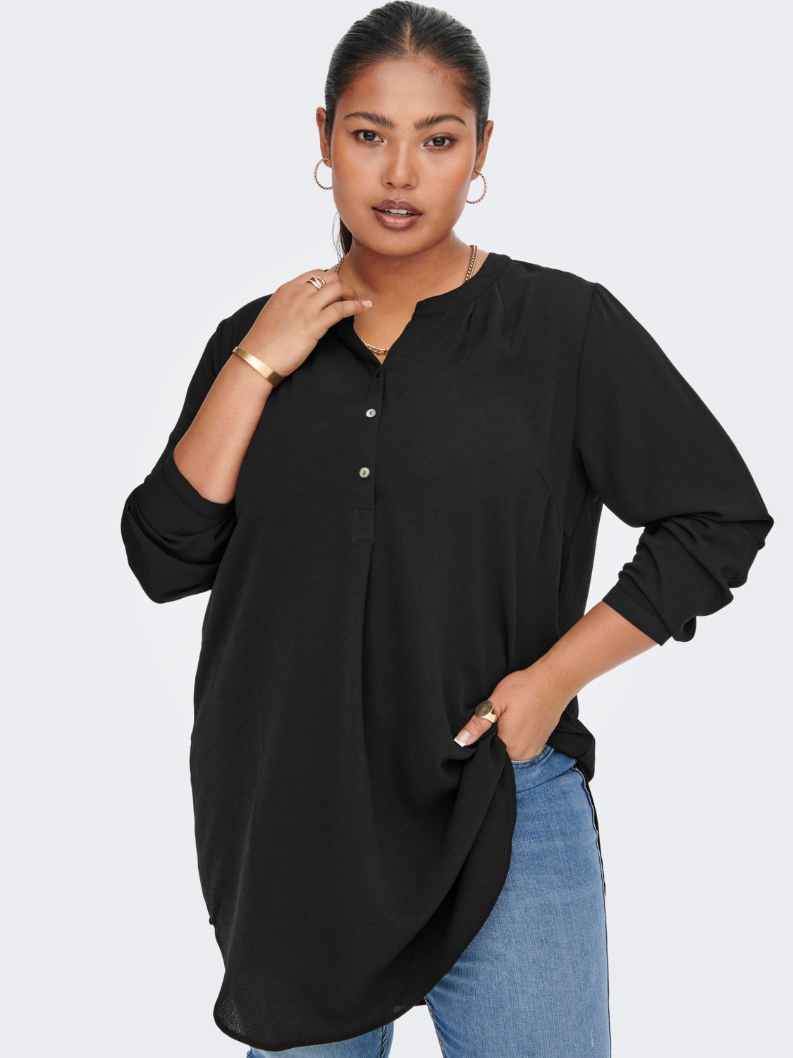 Curvy tunic shirt