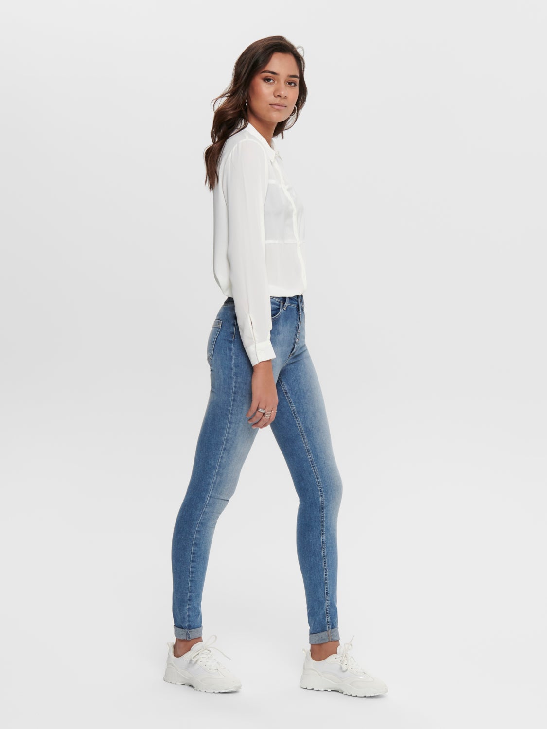 ONLBlush life hw button skinny jeans
