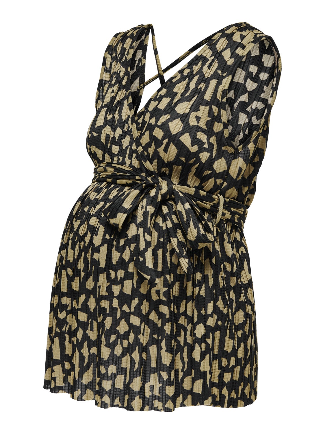 Mama sleeveless v-neck top