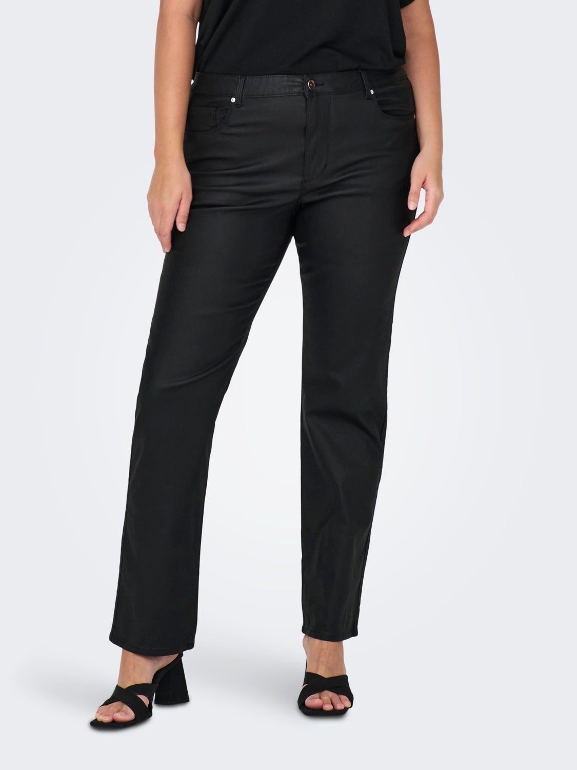 Curvy high waist trousers