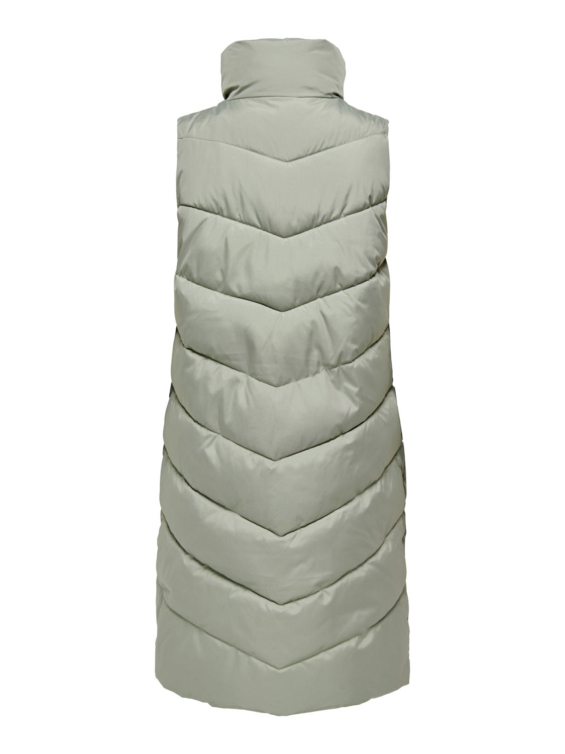 Long vest with high neck