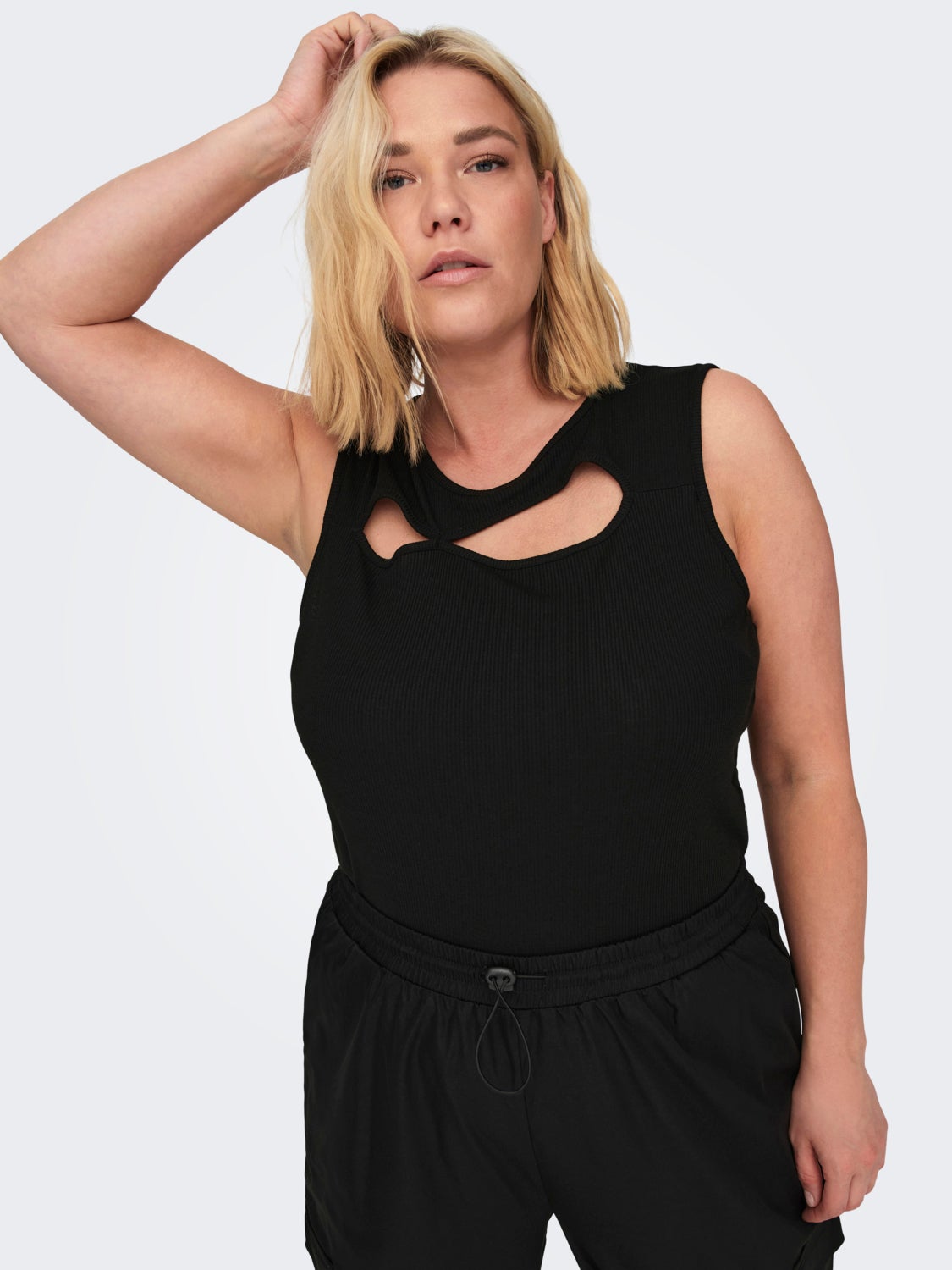 Curvy cut-out top