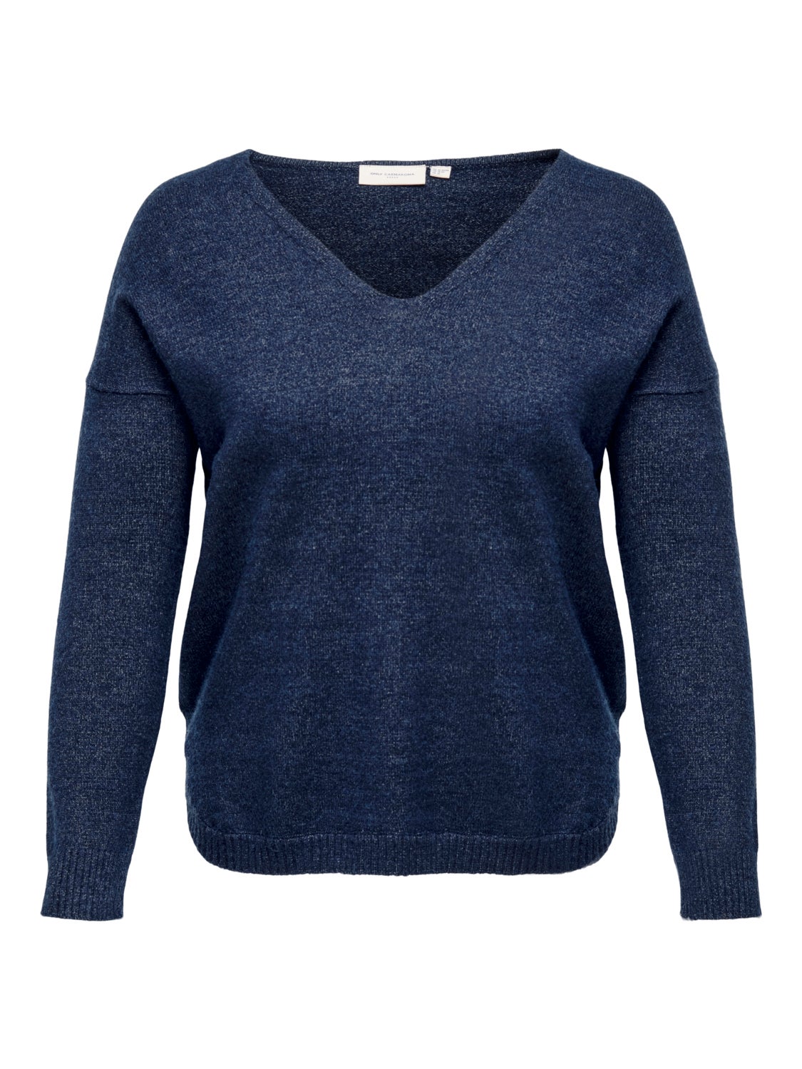 Curvy v-neck Knitted Pullover