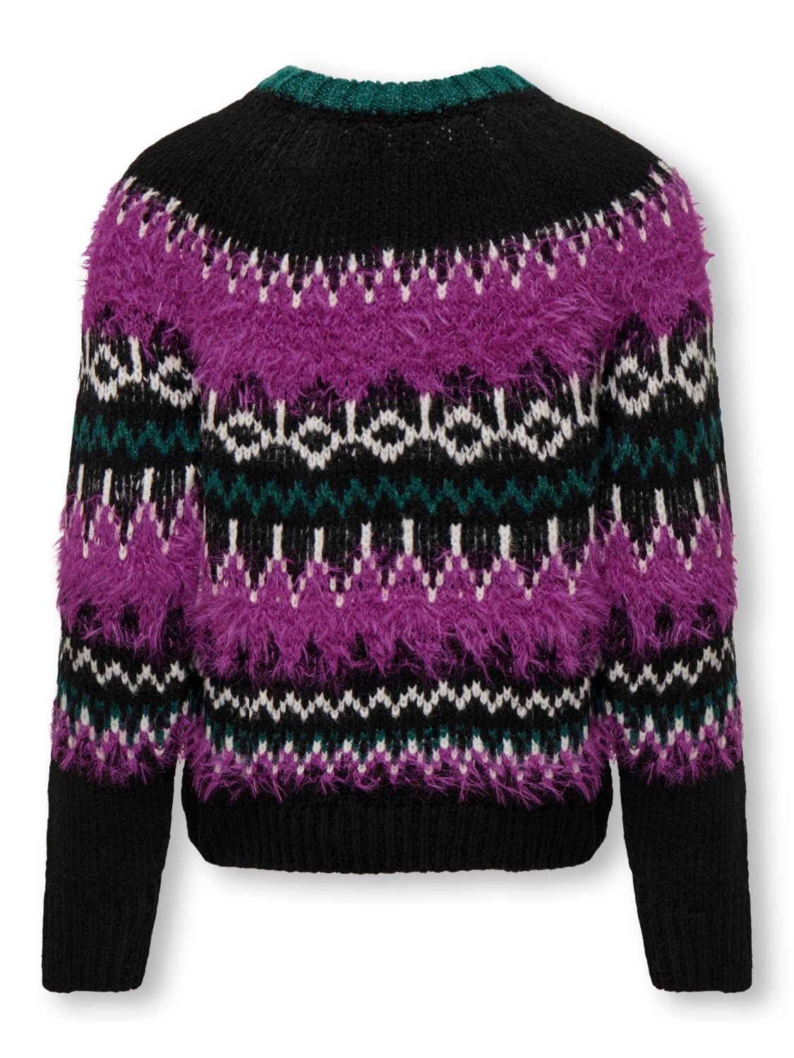 O-neck knitted pullover
