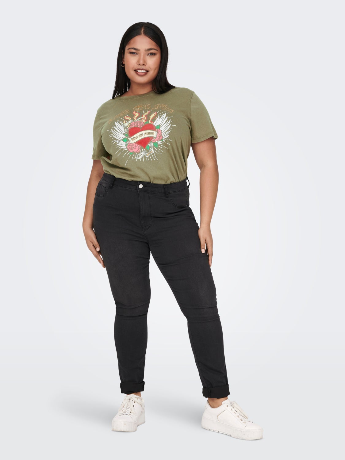 Curvy printed t-shirt