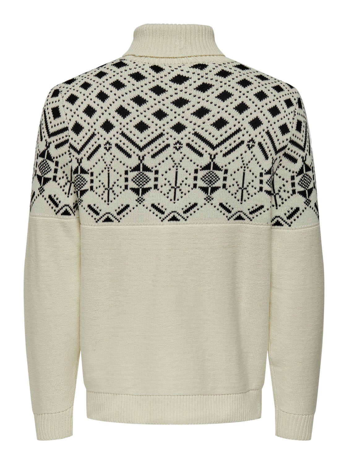 Roll neck knitted pullover