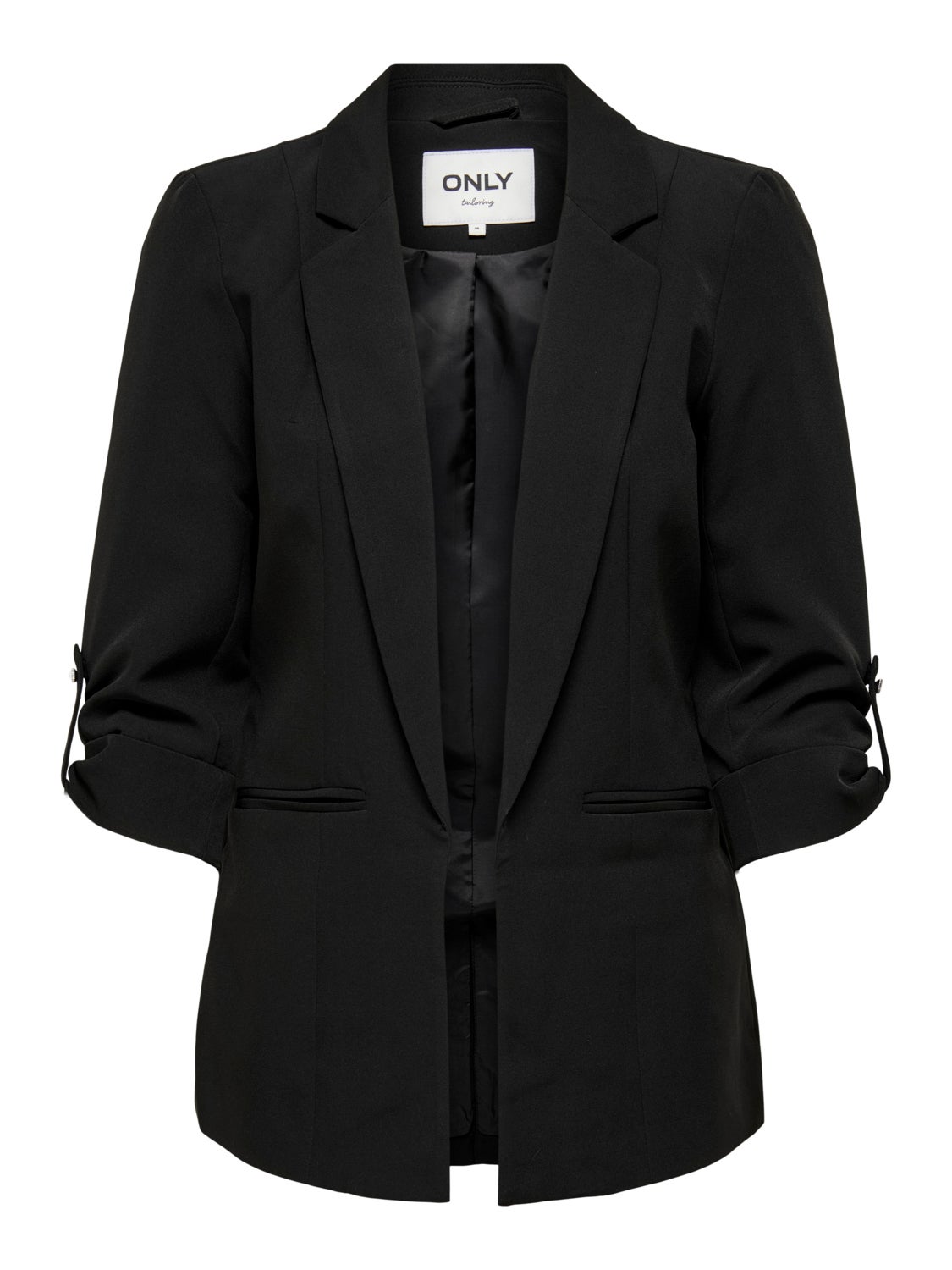 Petite solid color blazer