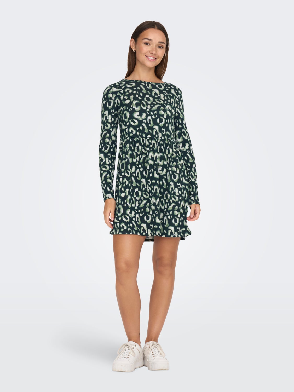 MINI O-NECK SHORT DRESS