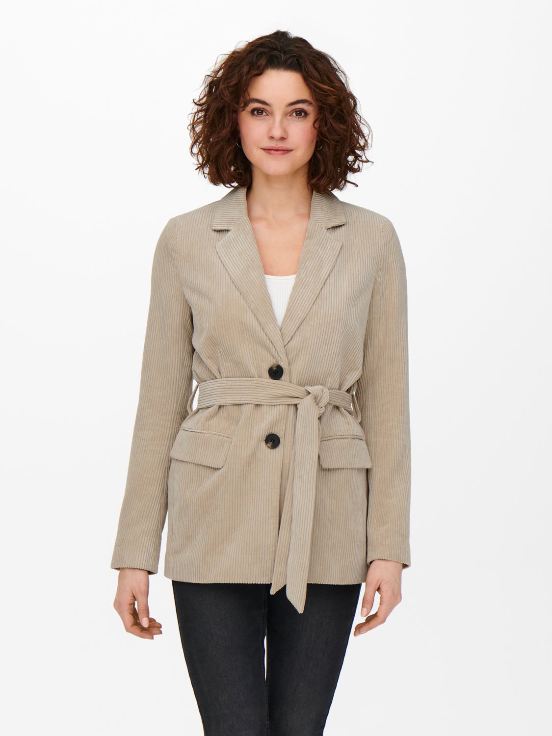 Belted corduroy Blazer