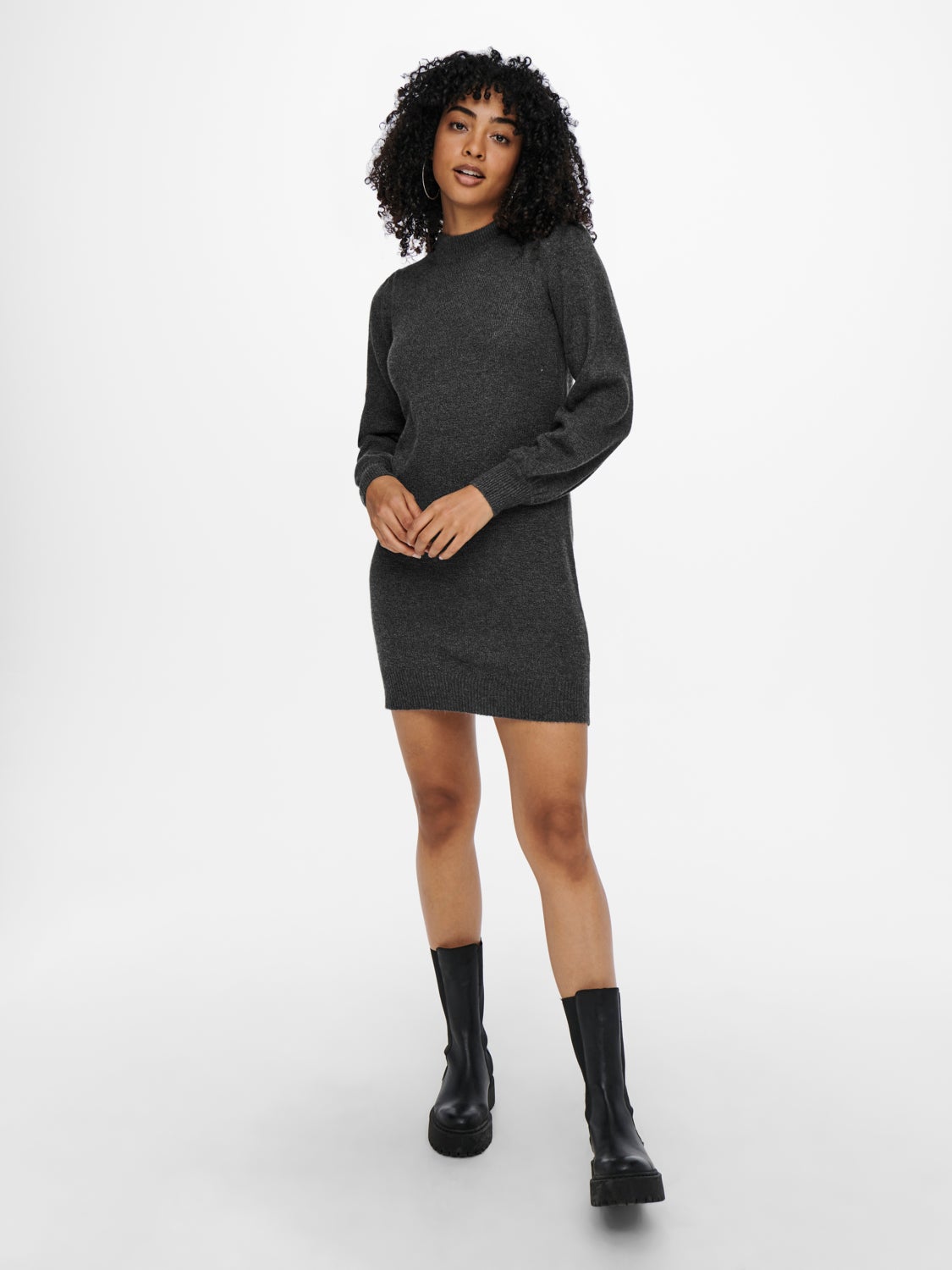 High neck Knitted Dress