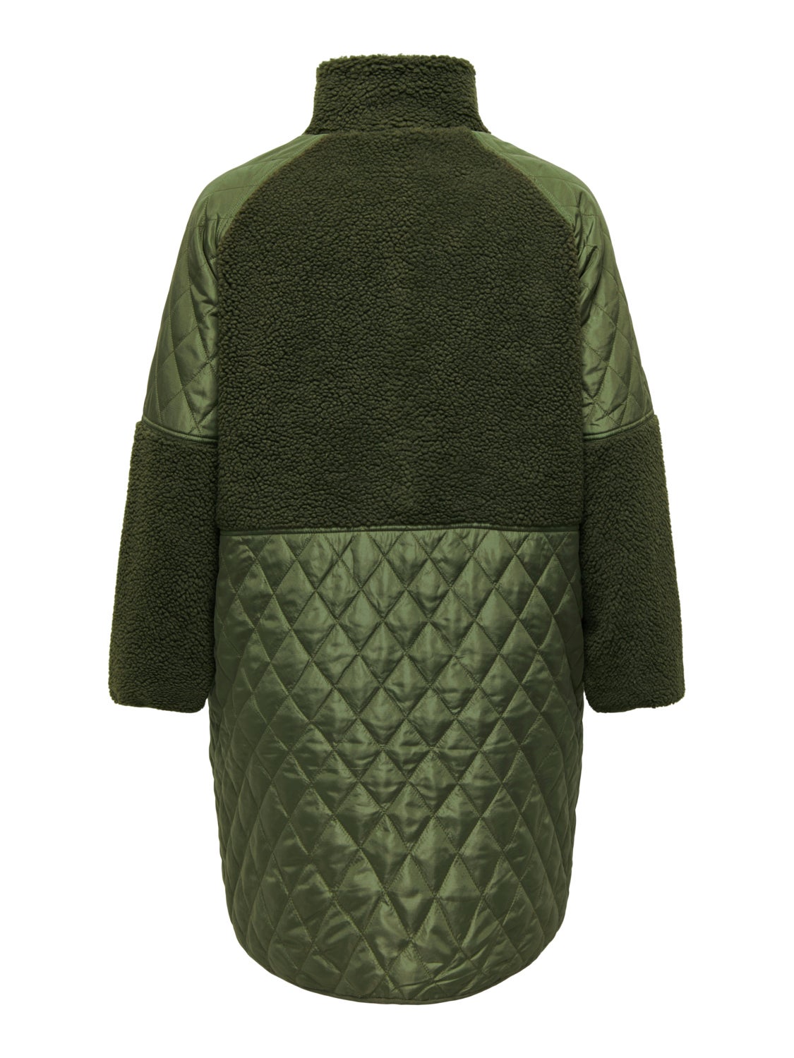 Curvy sherpa mix jacket