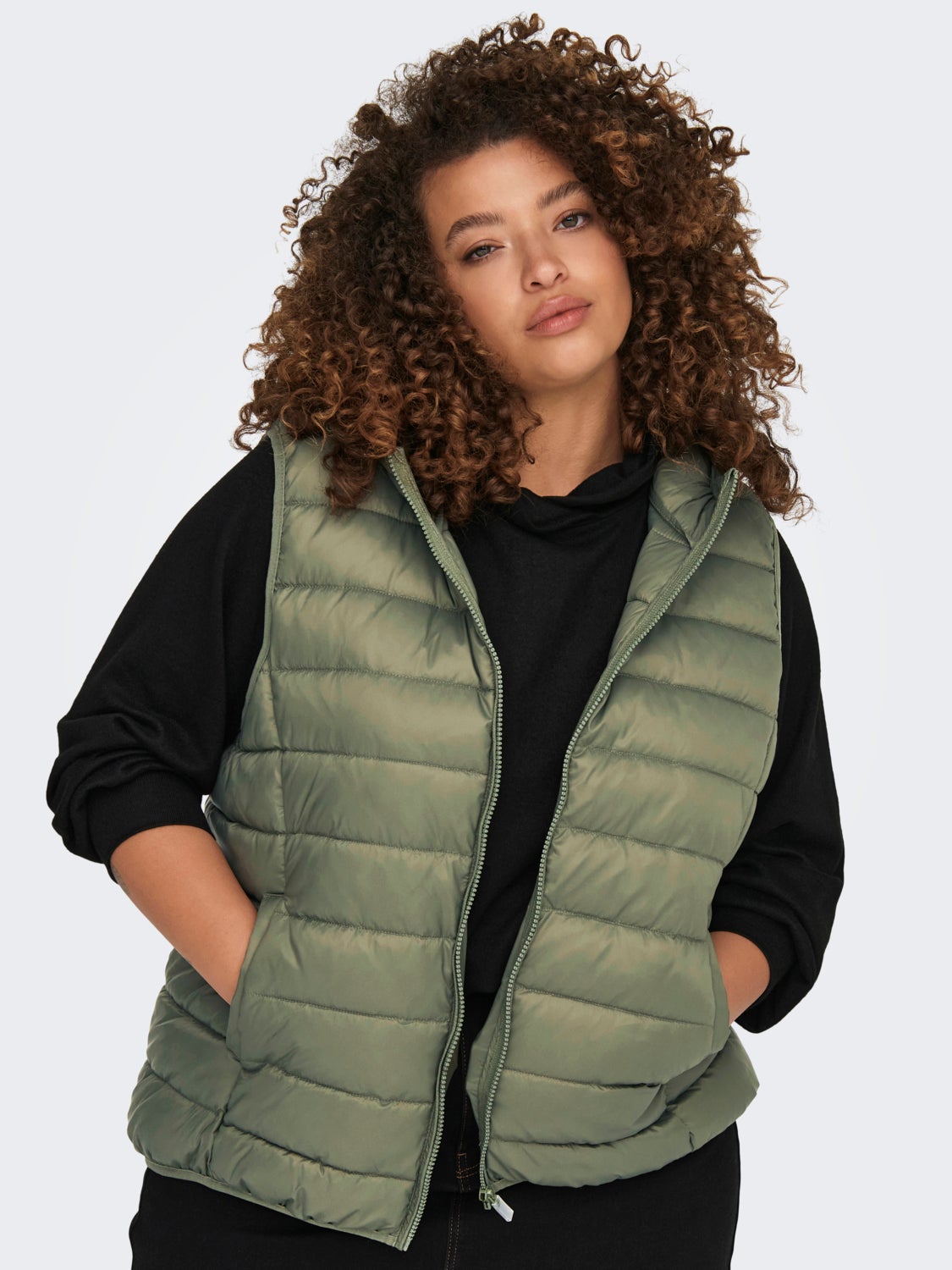 Curvy Hooded vest