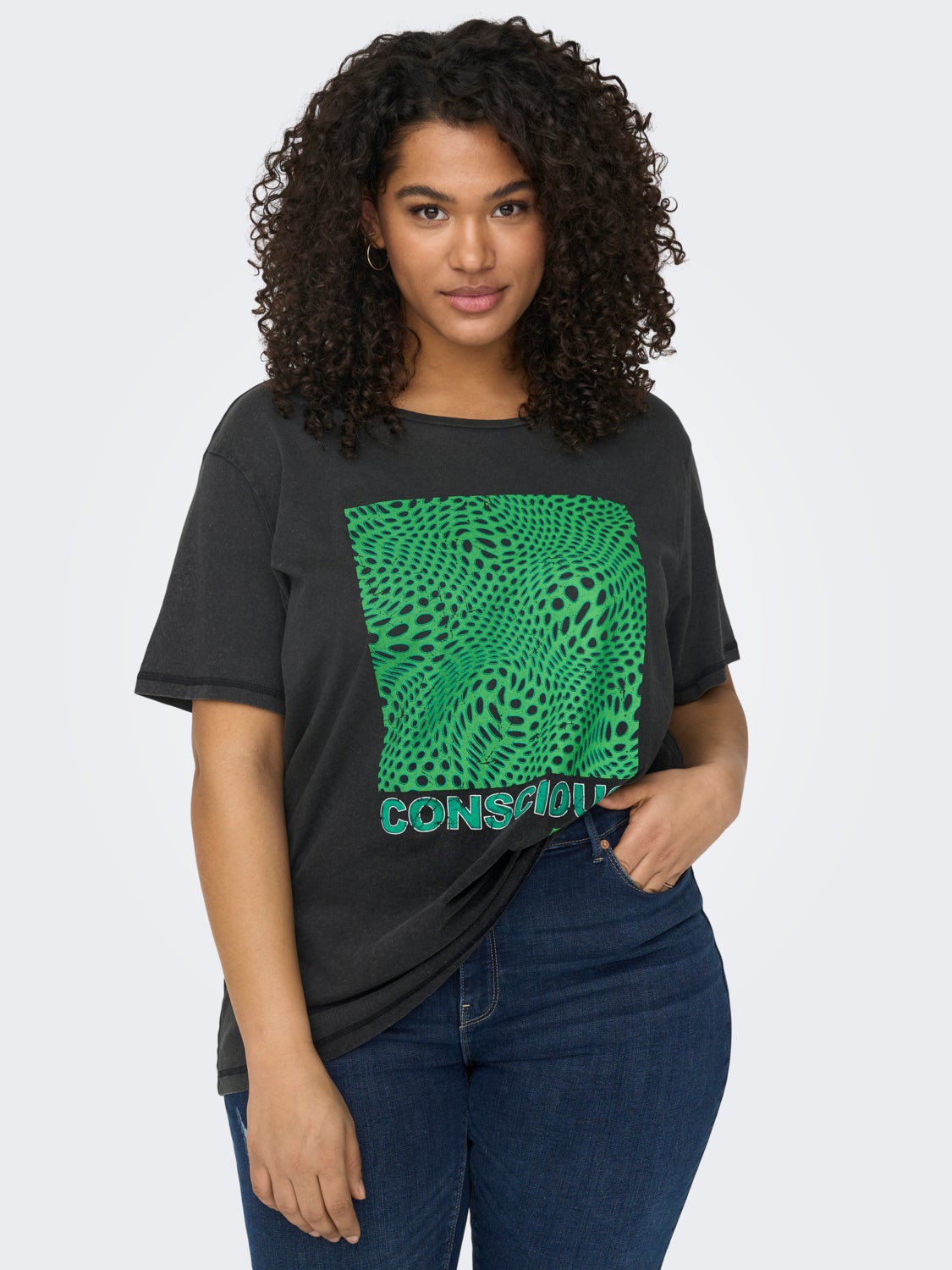 Curvy Printed T-shirt