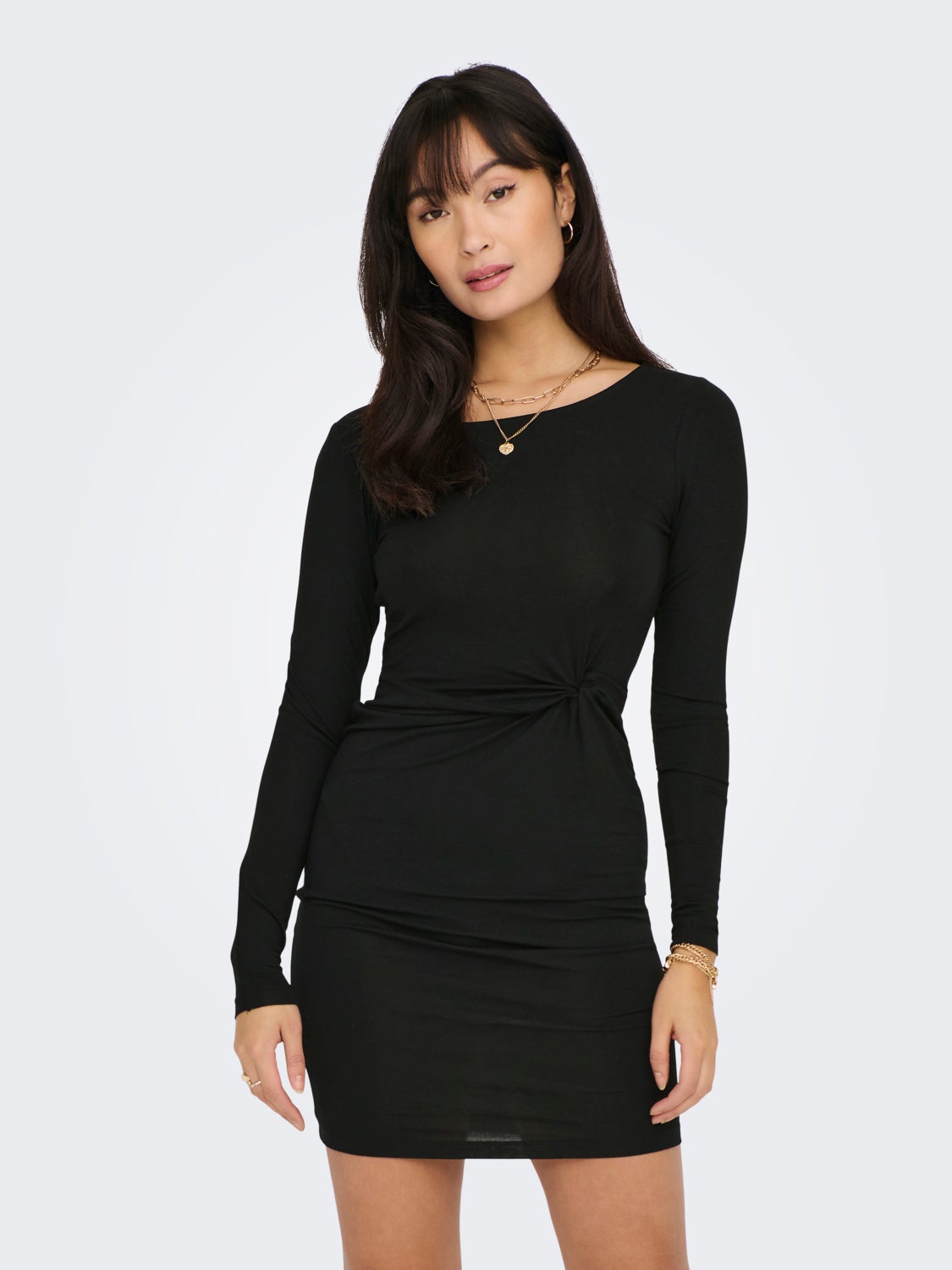 Twist detail dress