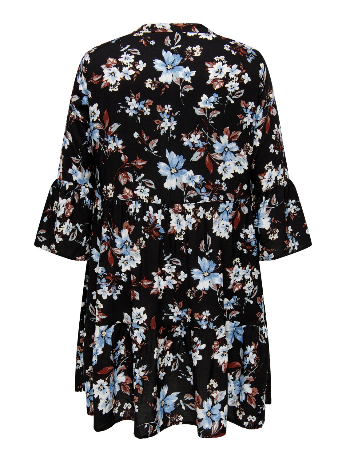 Curvy 3/4 Sleeve Tunic viscose Dress