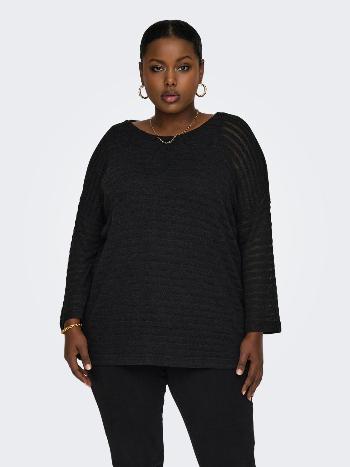 Curvy textured top