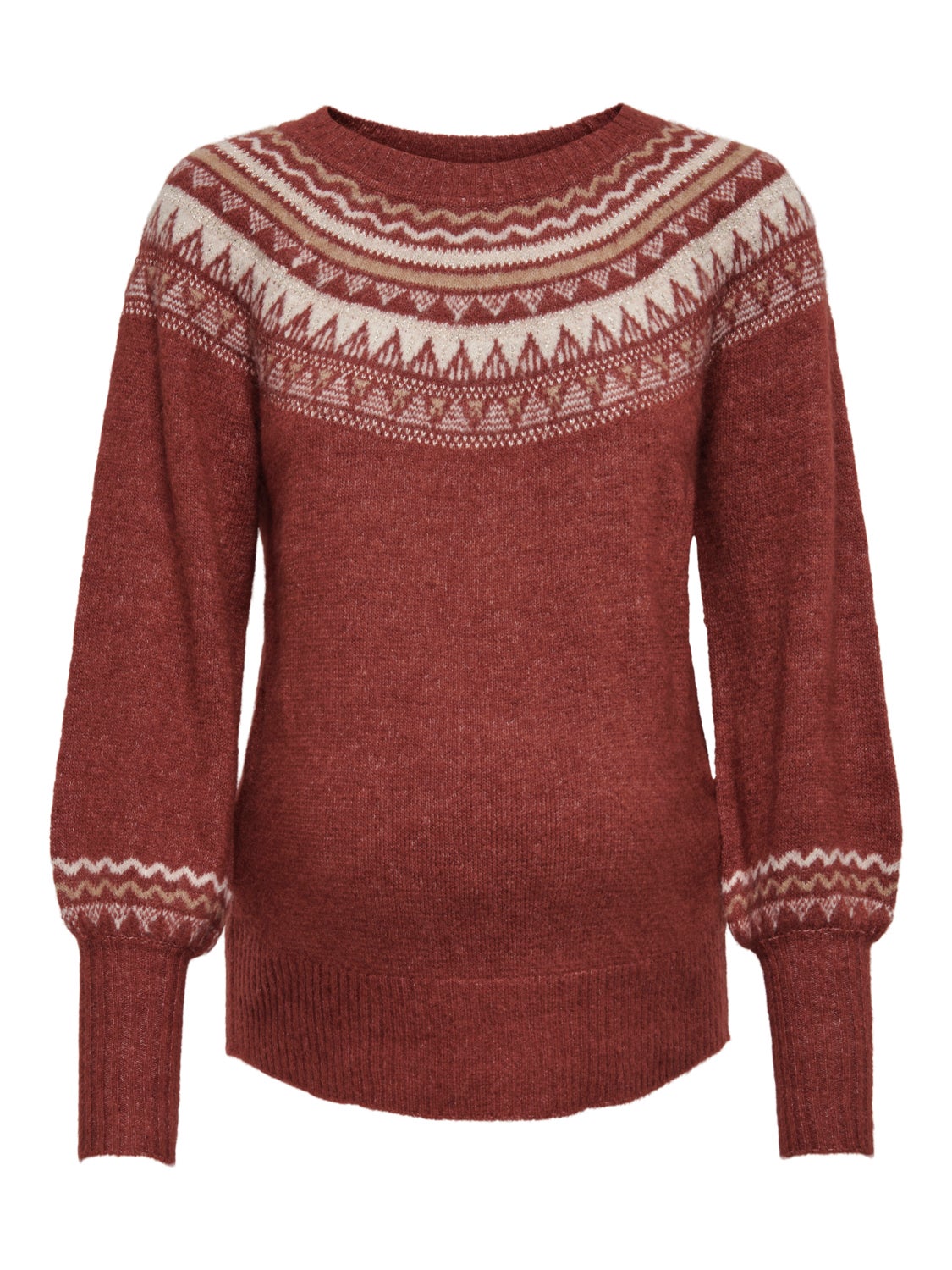 Mama Pattern Knitted Pullover