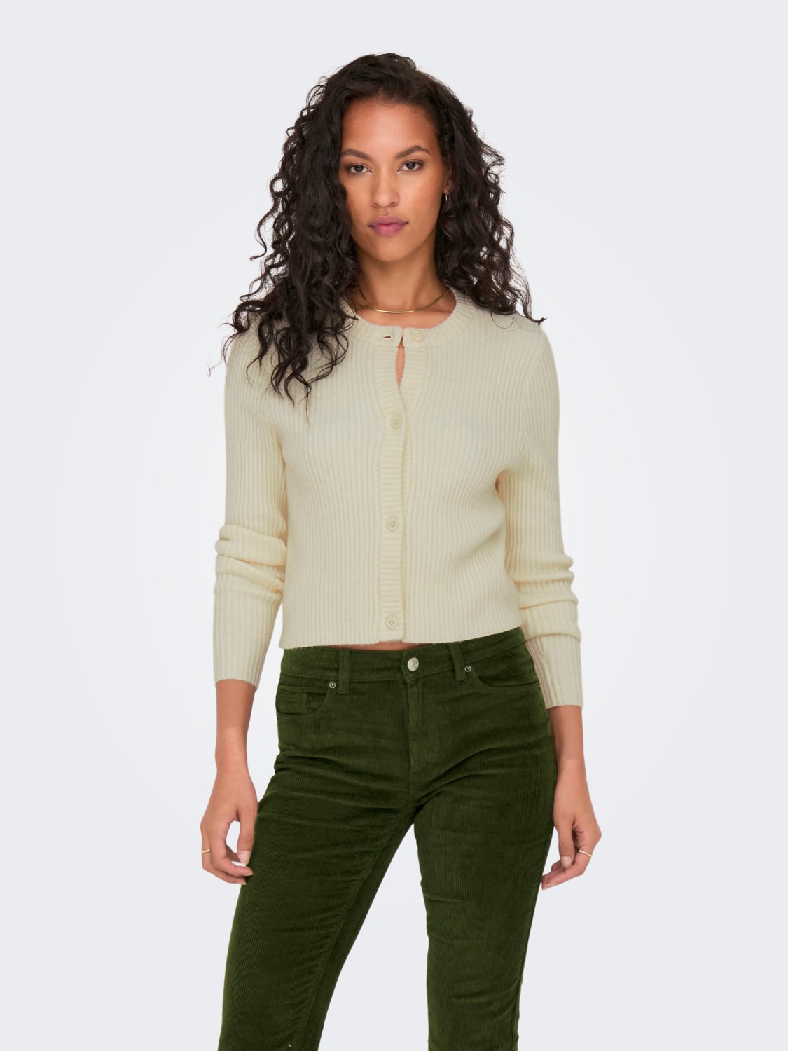 Knit cardigan with buttons