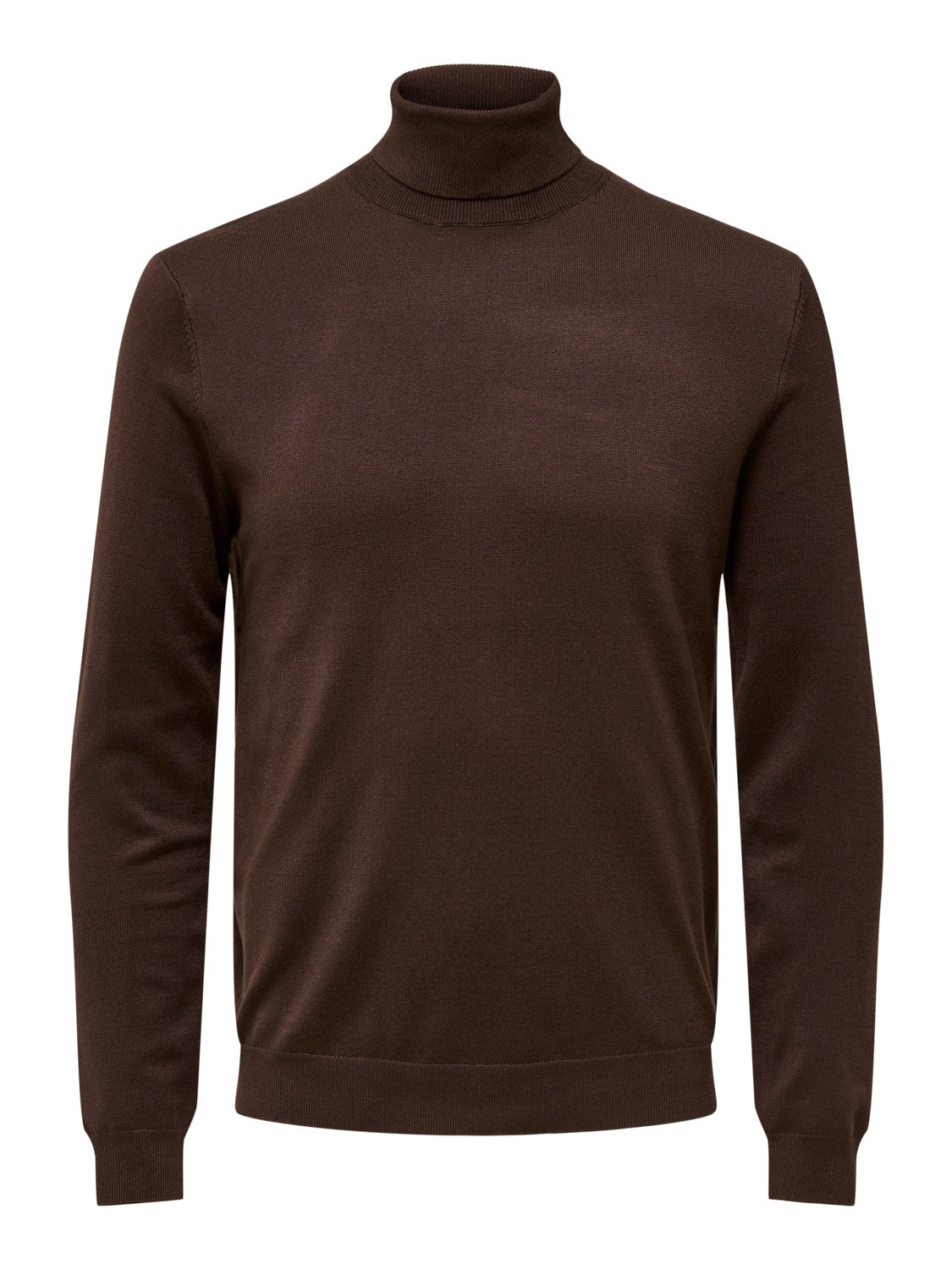 Roll neck knitted pullover