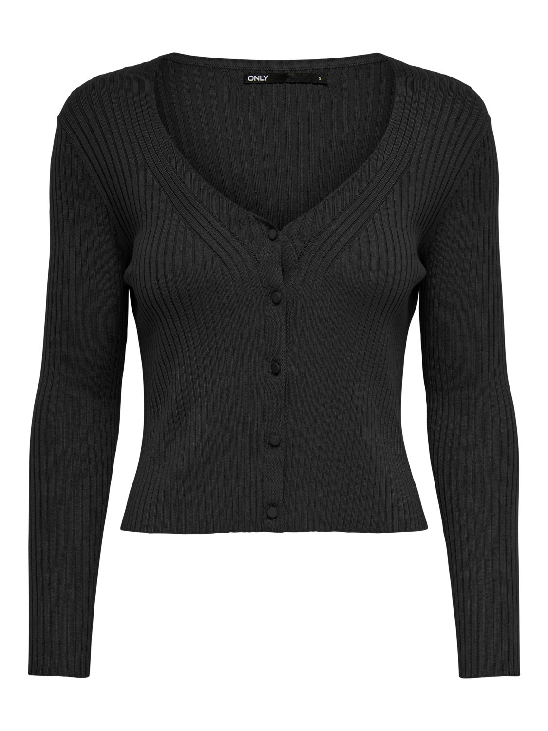 Fitted V-neck Knitted Cardigan