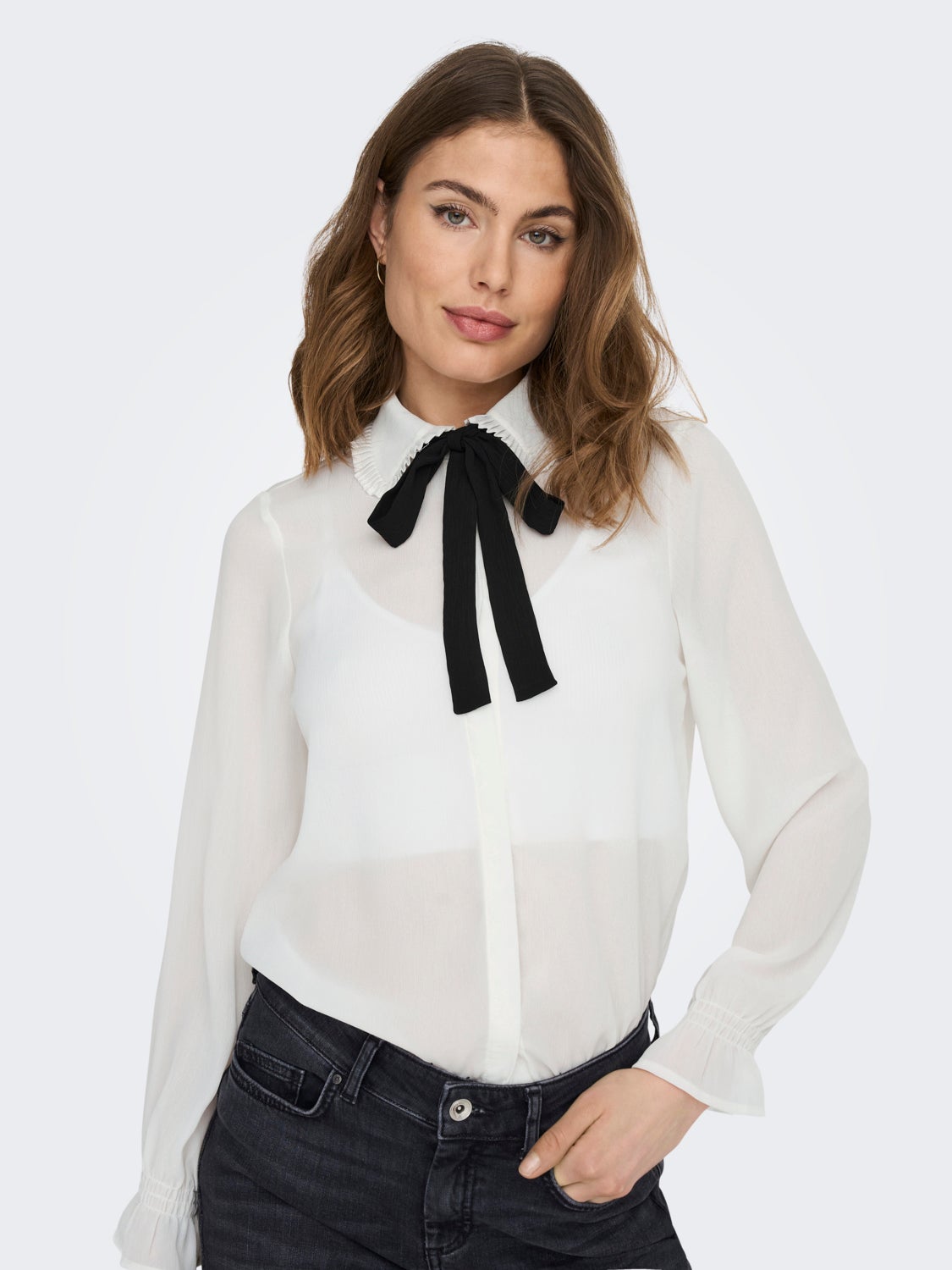 Shirt With Bow Detail