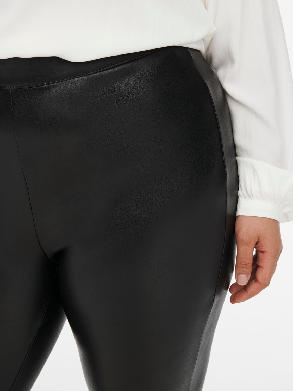 Curvy faux Leather Leggings