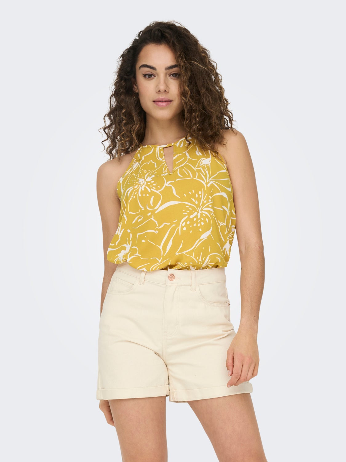 Halterneck keyhole Top