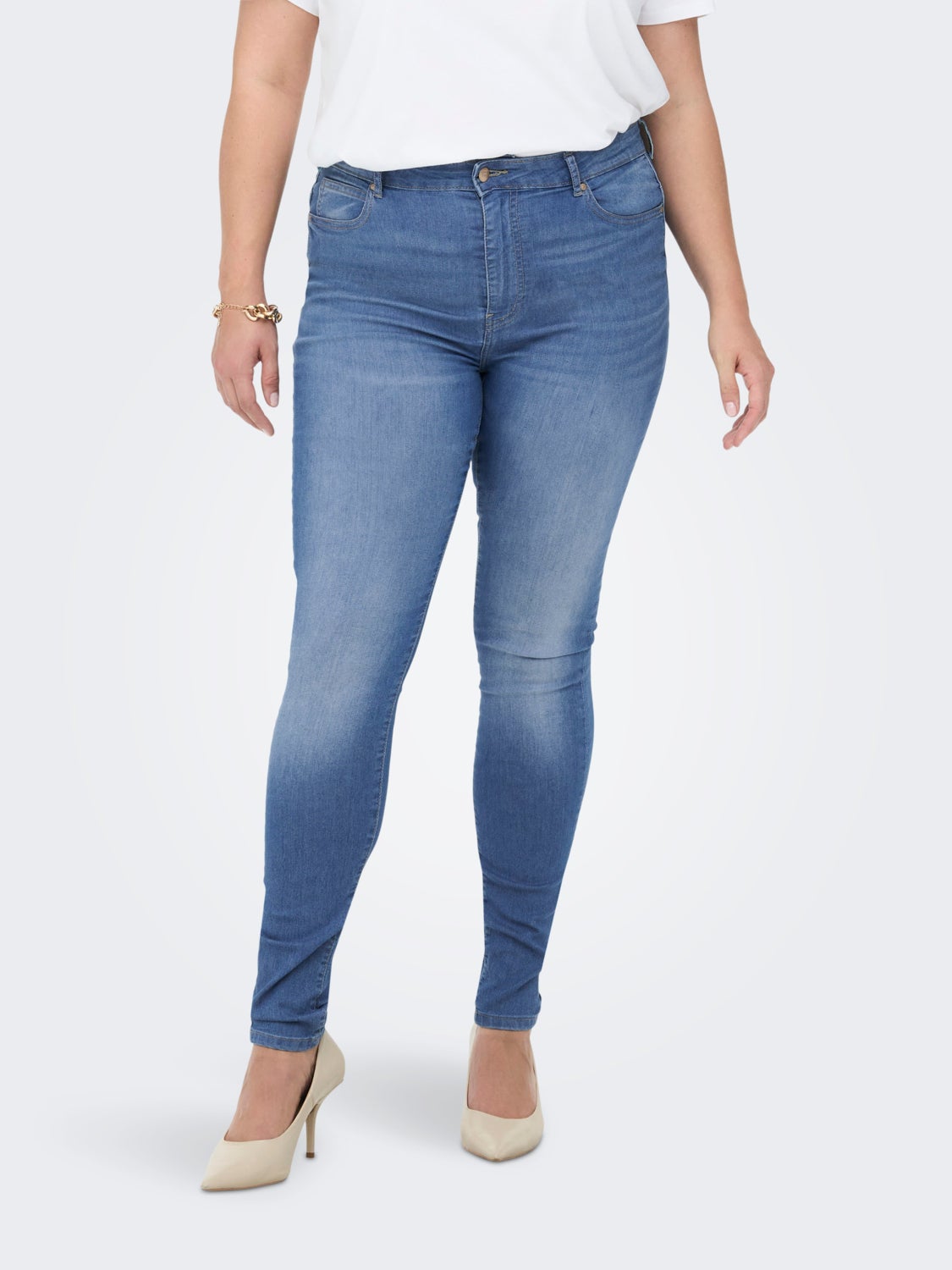 Curvy CARFlake highwaisted Skinny fit jeans