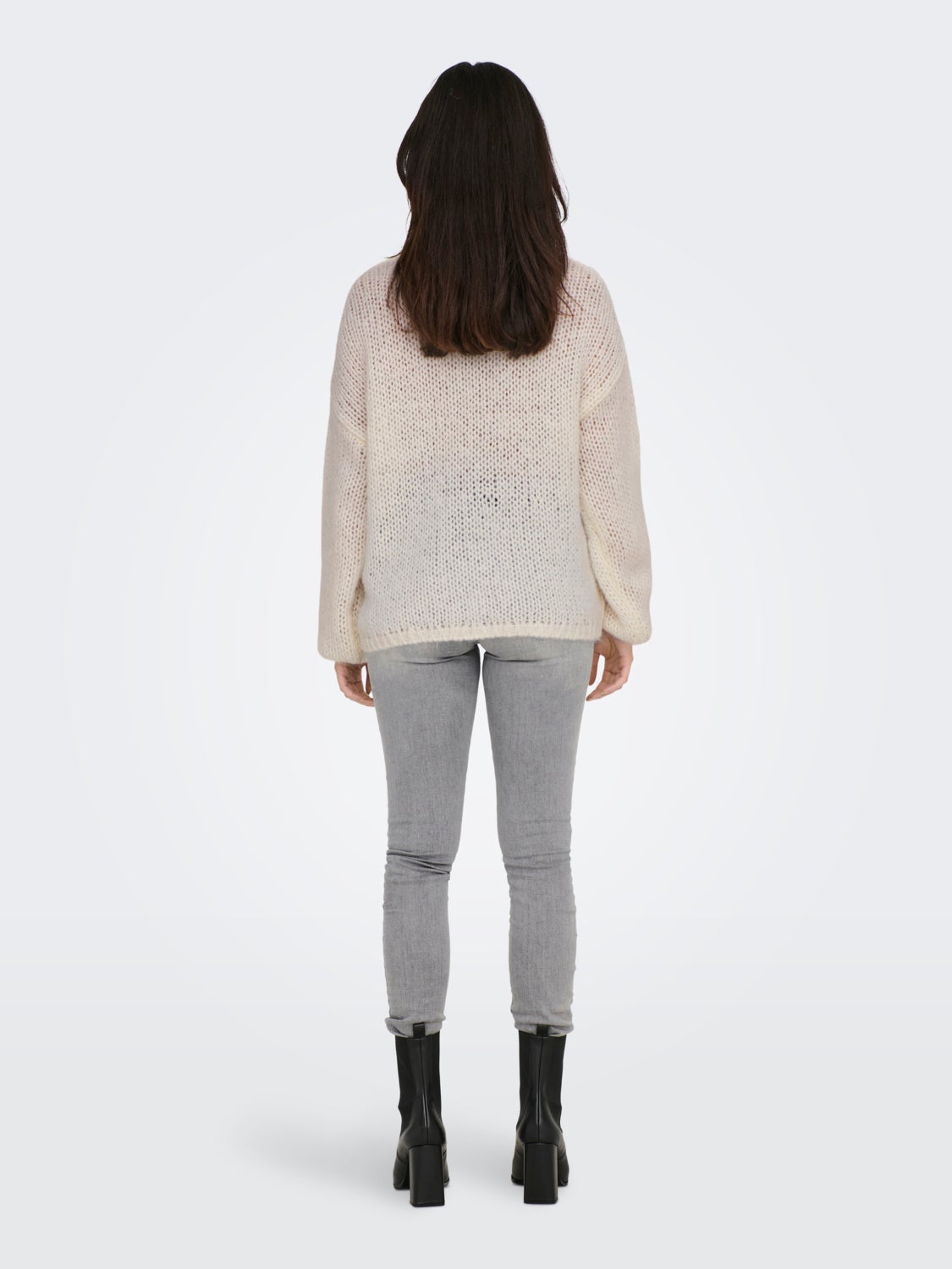 O-neck Solid colored Knitted Pullover