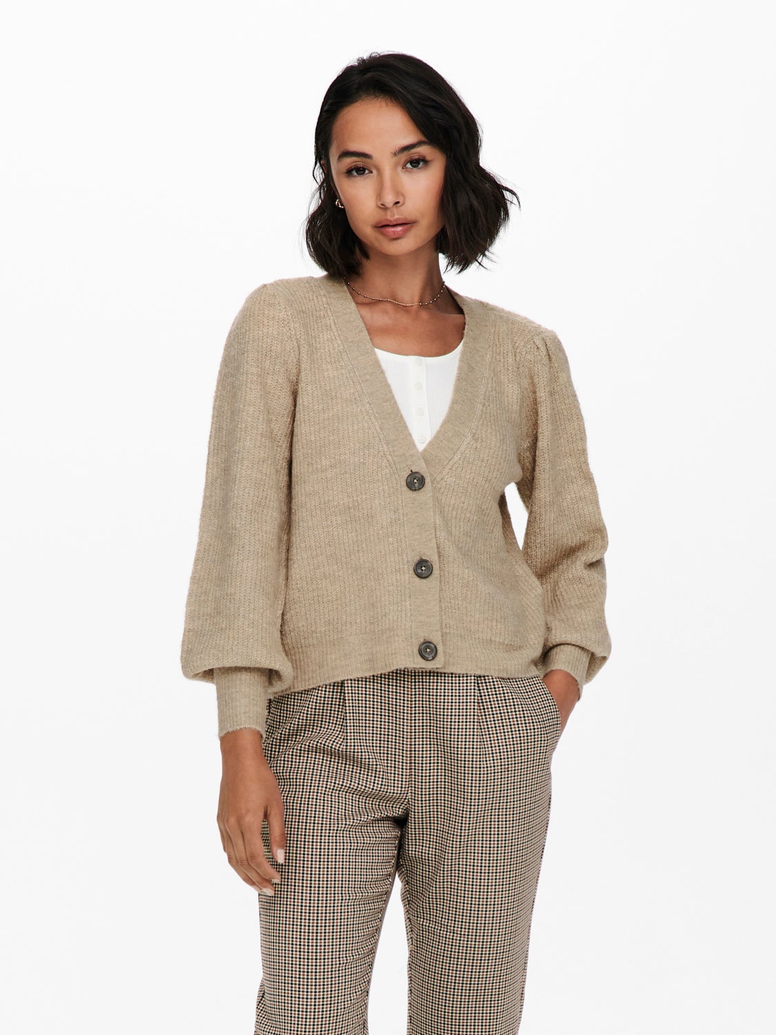 Rib Knitted Cardigan