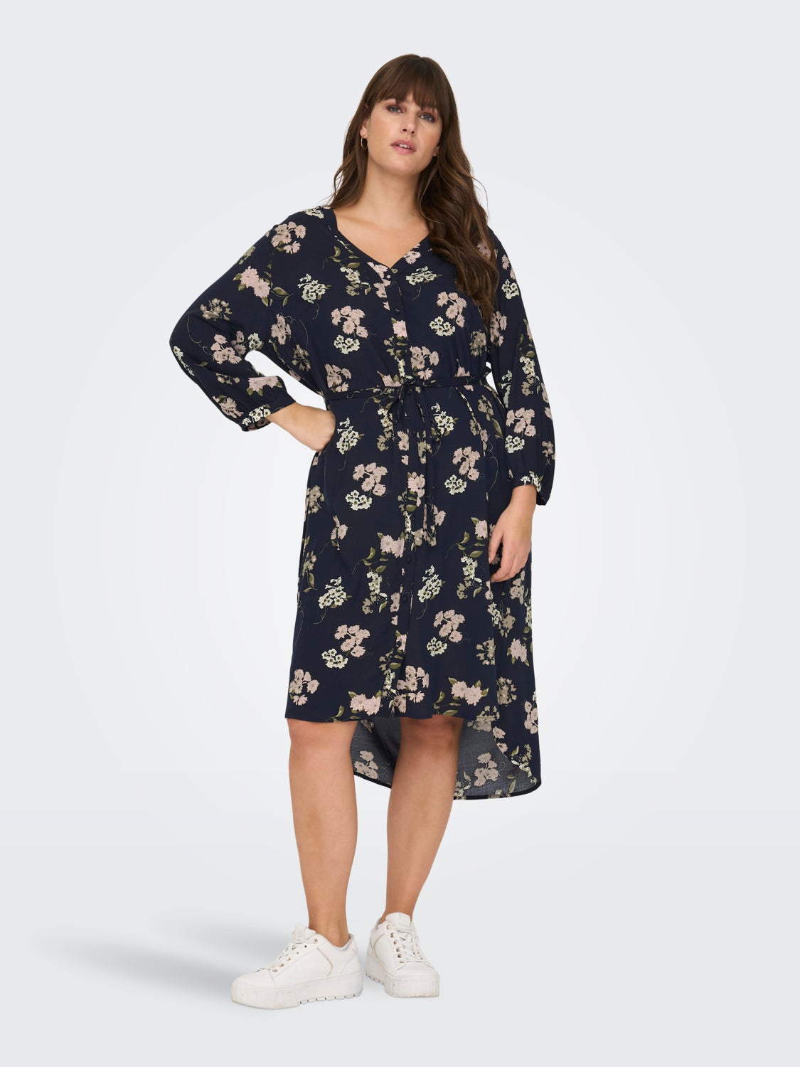 Curvy 3/4 sleeved Dress