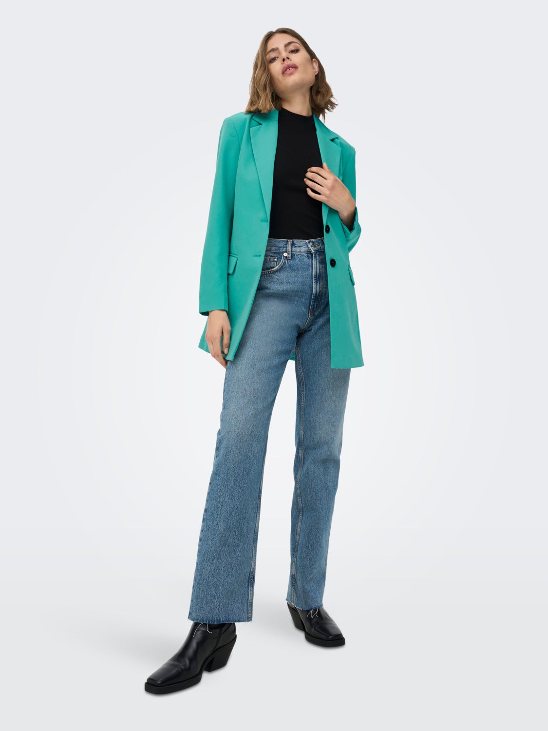 Long Line Fit Reverse Blazer