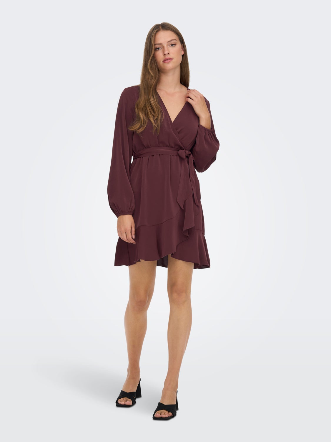 Long sleeved Wrap dress