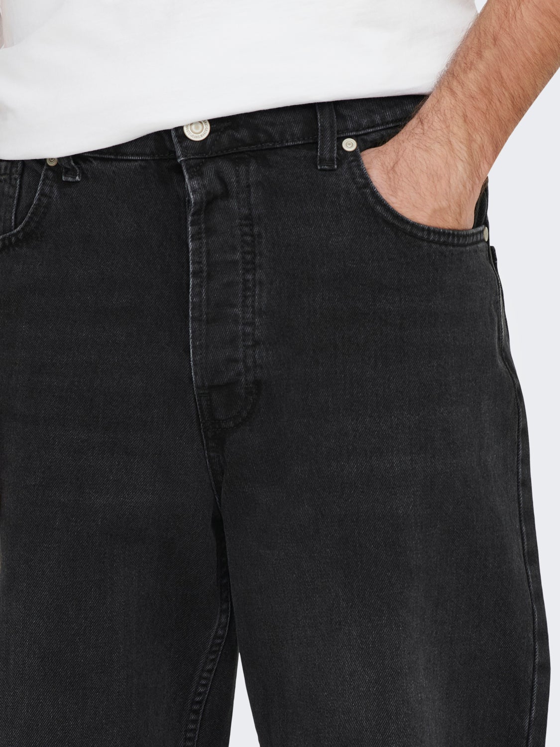 ONSFIVE RELAX WASHED BLACK 3853 JEANS