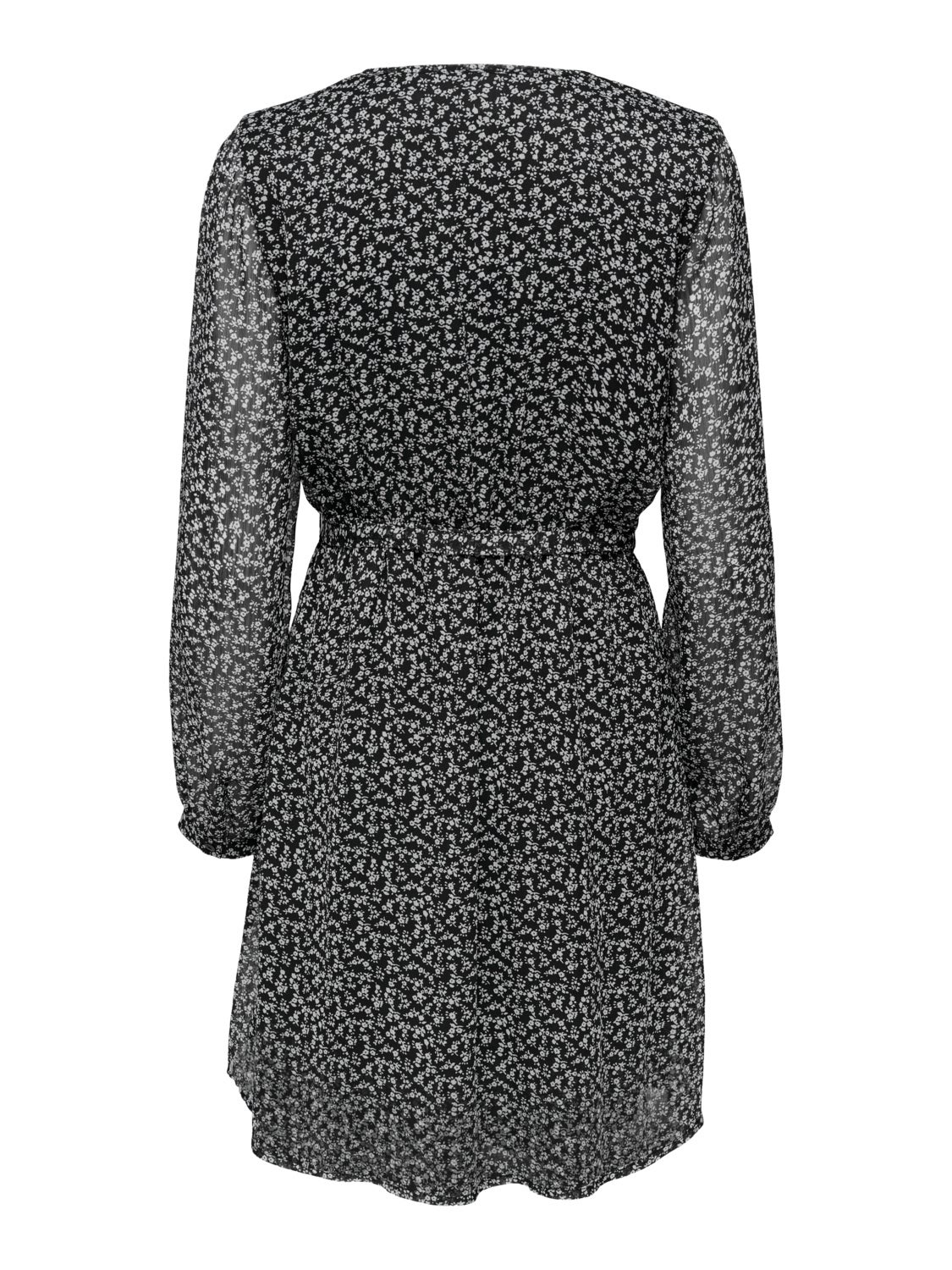 Printed v-neck dress