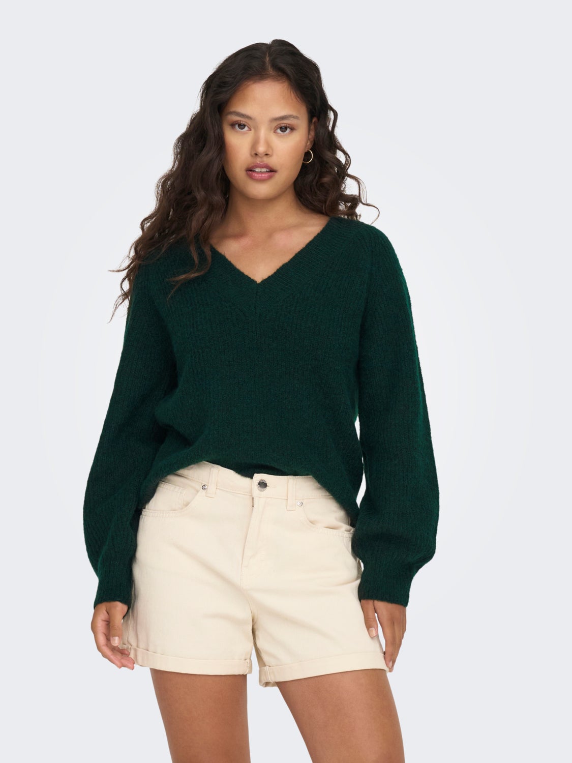 v-neck knitted pullover