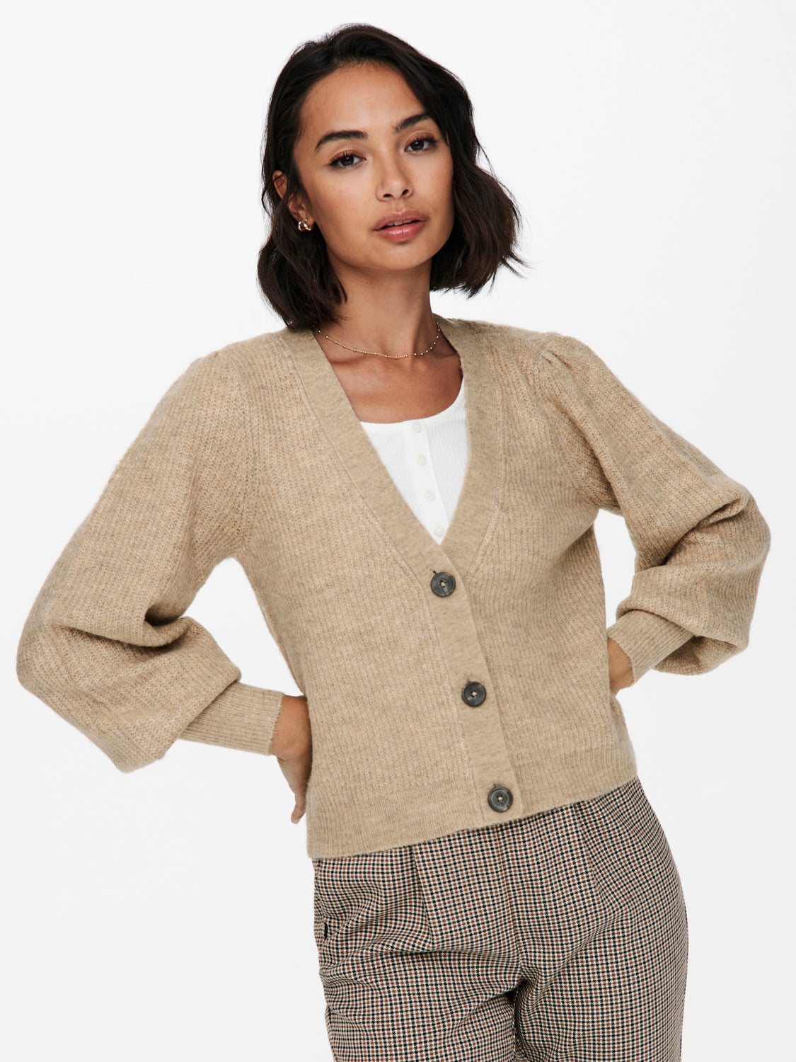 Rib Knitted Cardigan