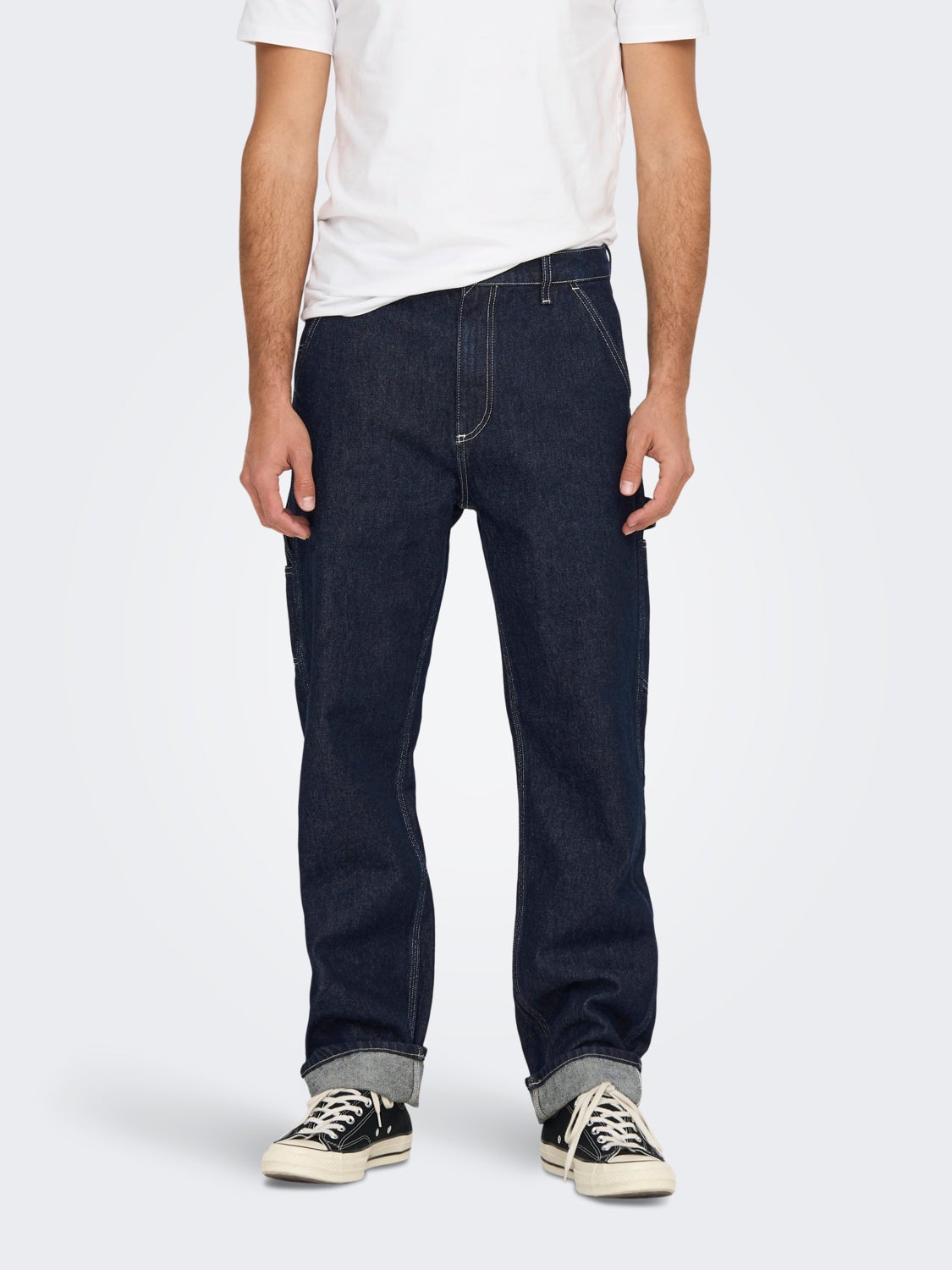 ONSEDGE LOOSE CAR D.BLUE 4974 JEANS