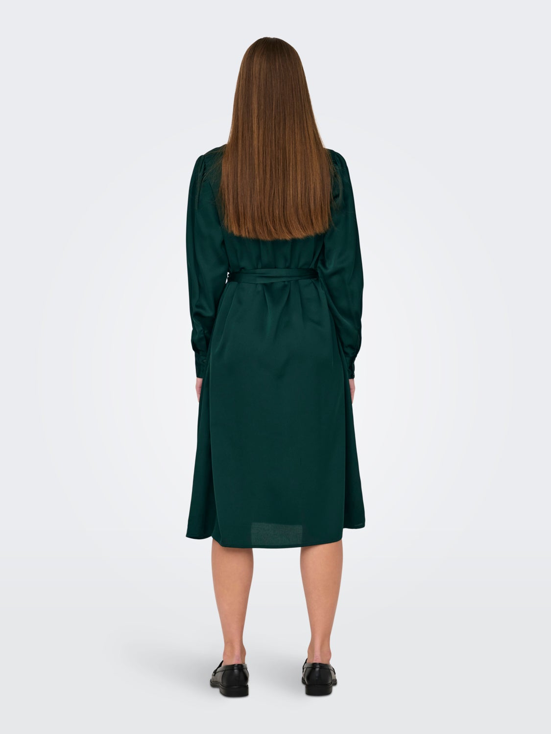 Long sleeved midi Shirt dress