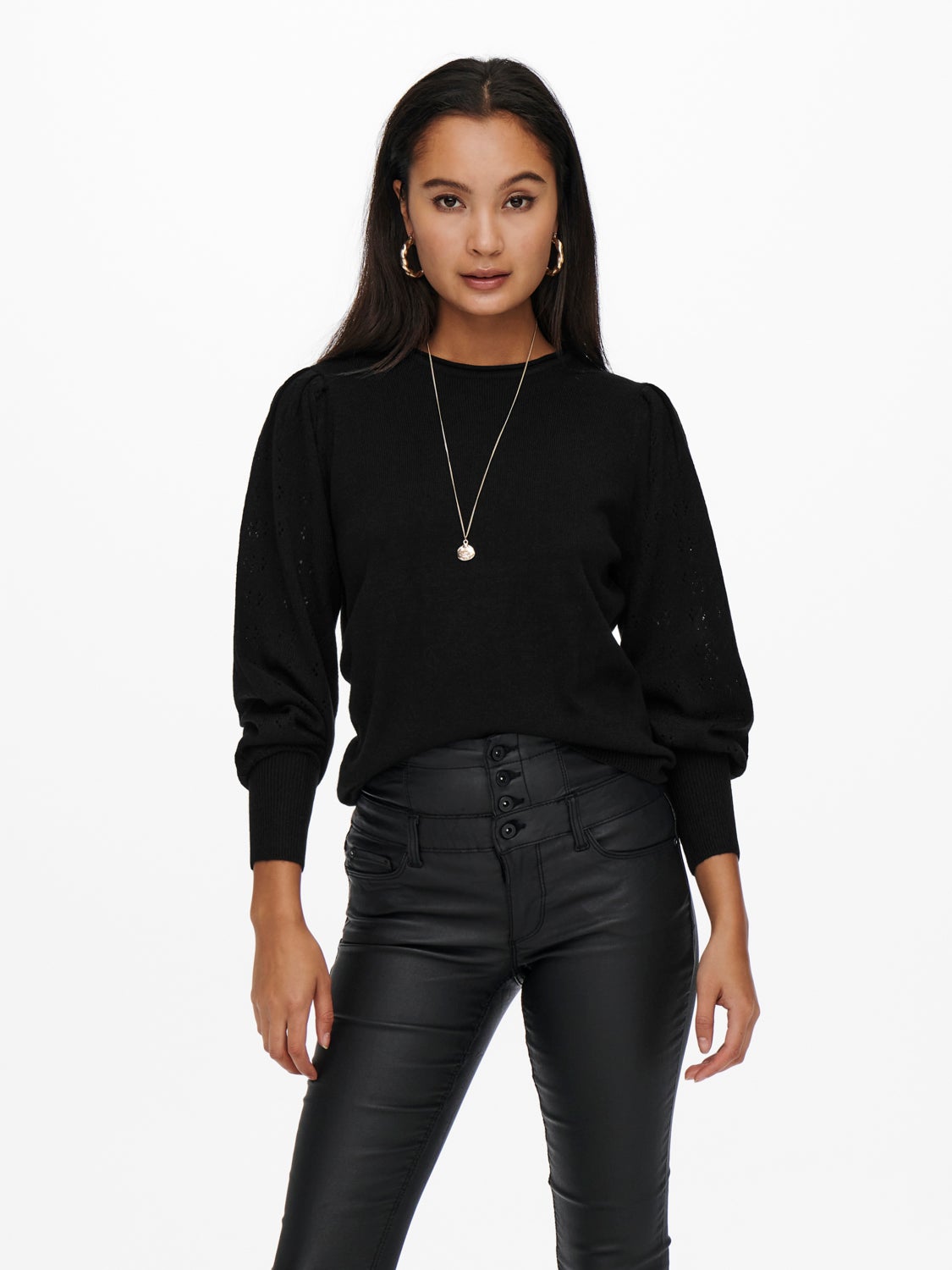 Solid colored Knitted Pullover