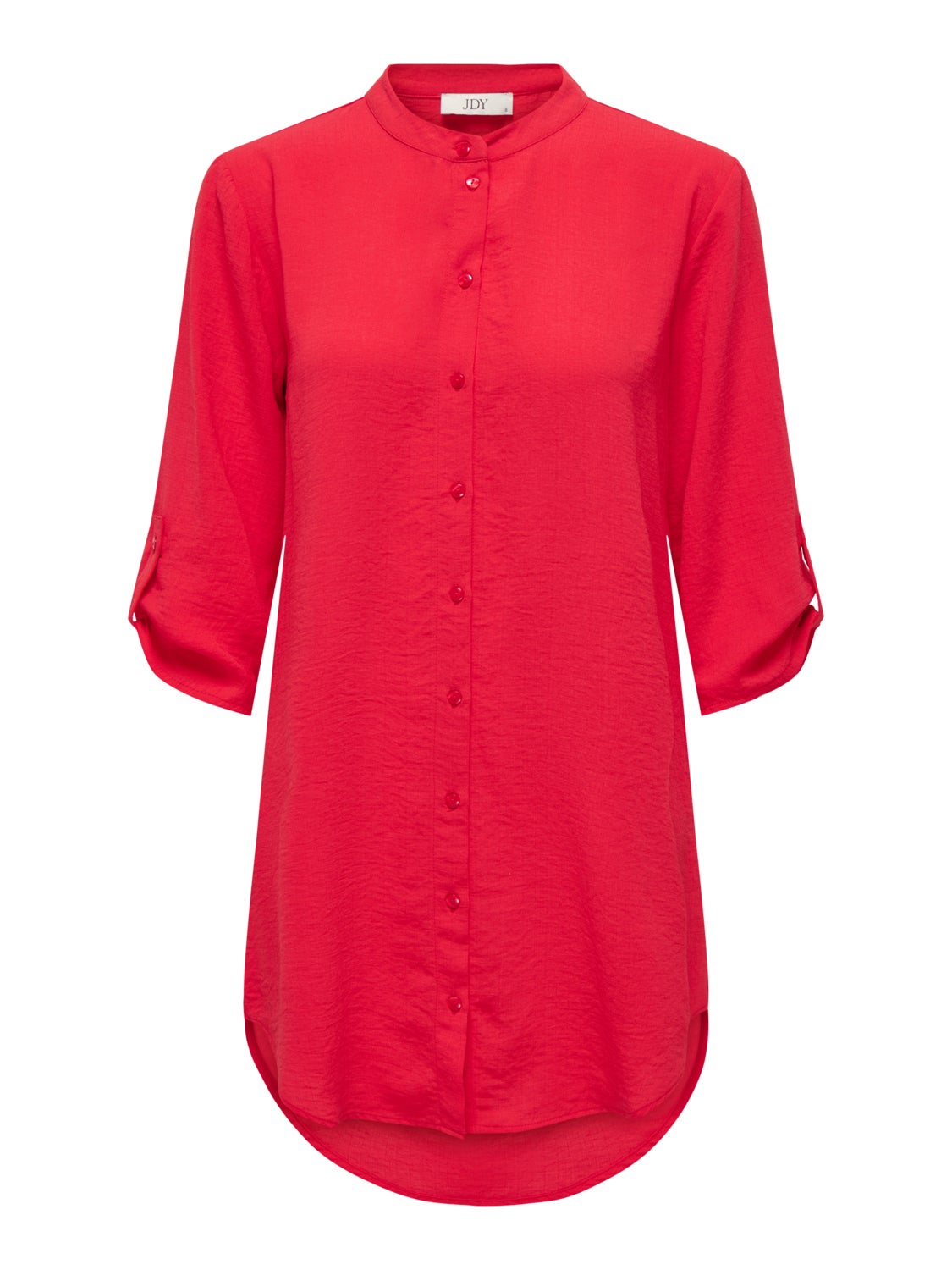 Mini shirt dress with china collar