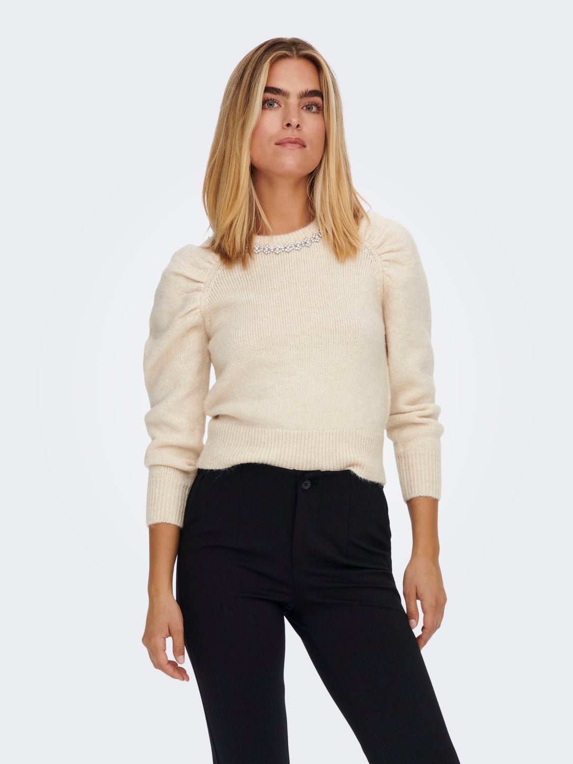 Solid colored Knitted Pullover