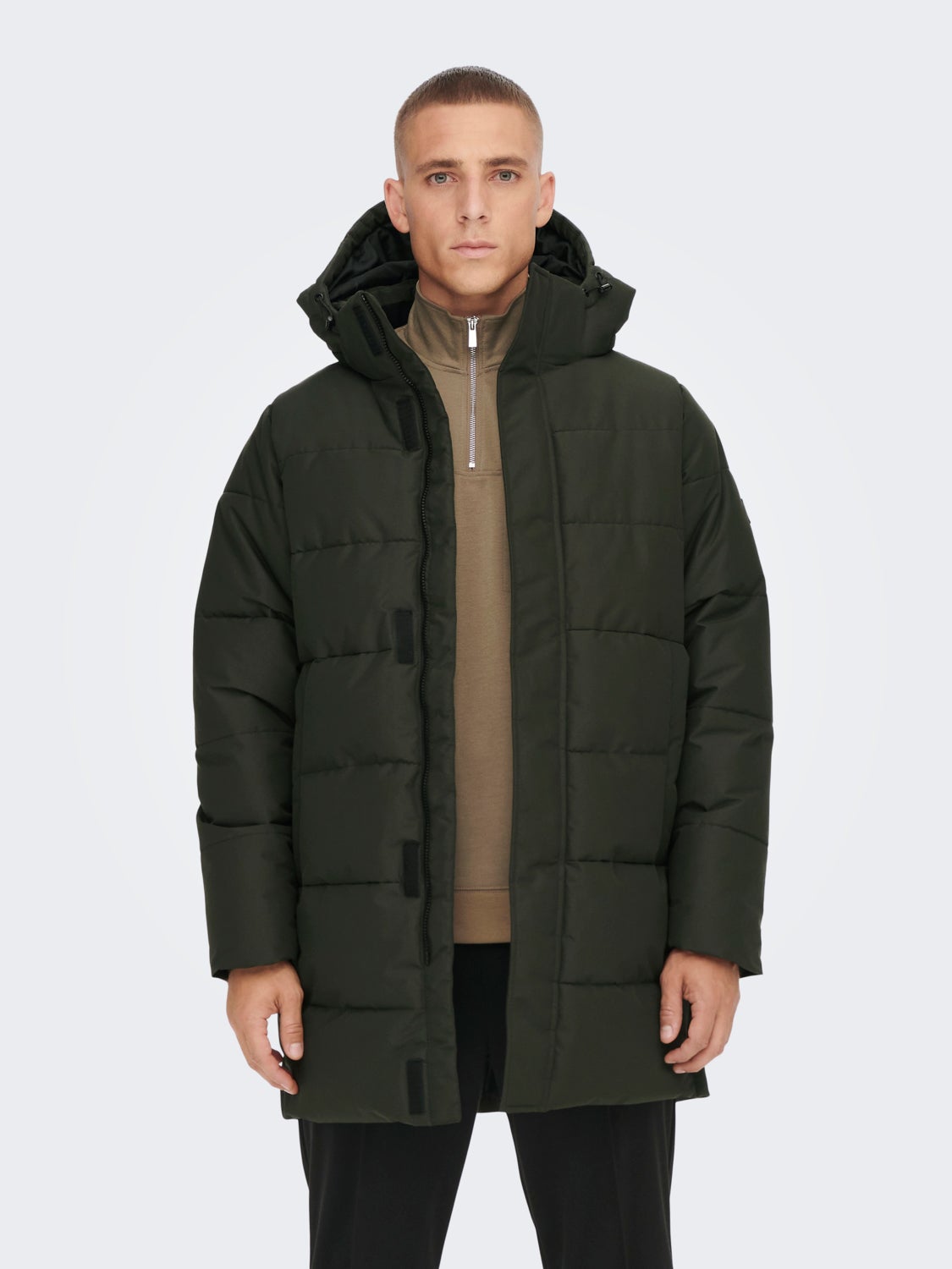 Jacket with detachable hood