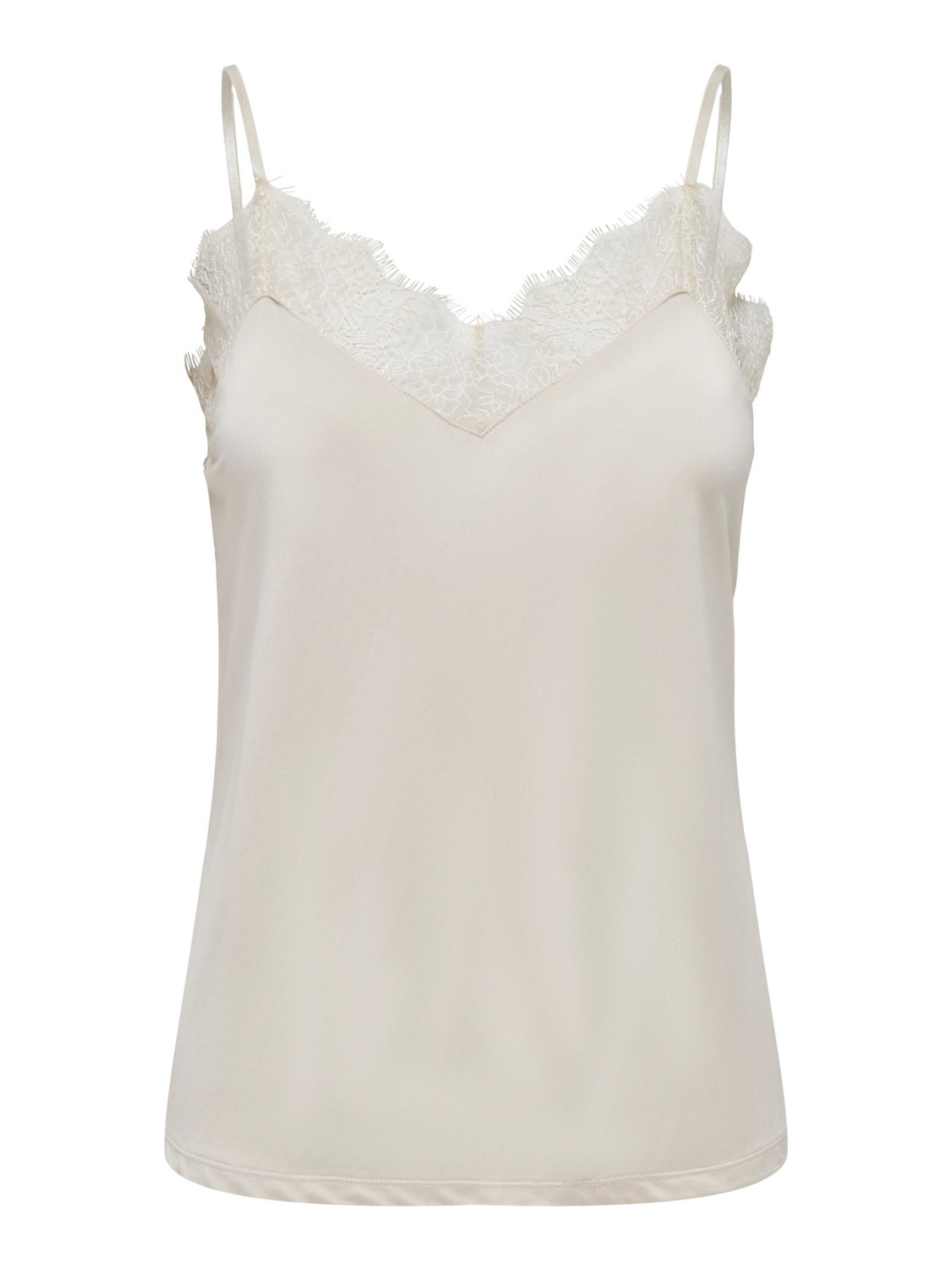 Lace detailed top with thin straps