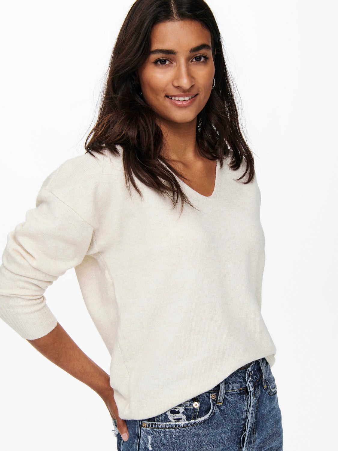 V-neck Knitted Pullover