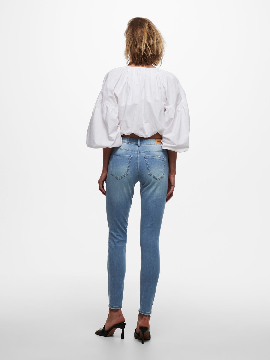 ONLWauw life mid destroyed Skinny fit jeans