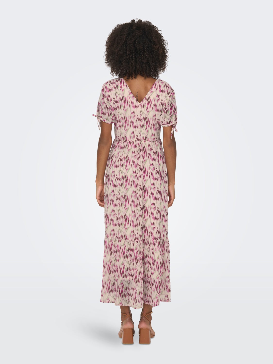 Maxi dress with v-neck