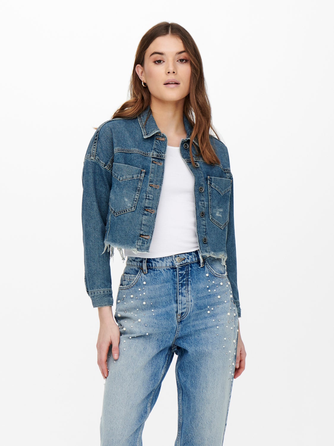 Cropped Denim jacket